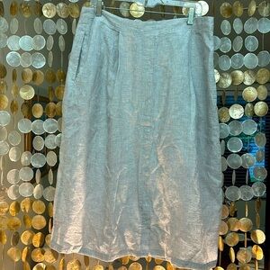 POETRY 100% linen skirt, machine washable, size 12. Beautiful lightweight skirt!